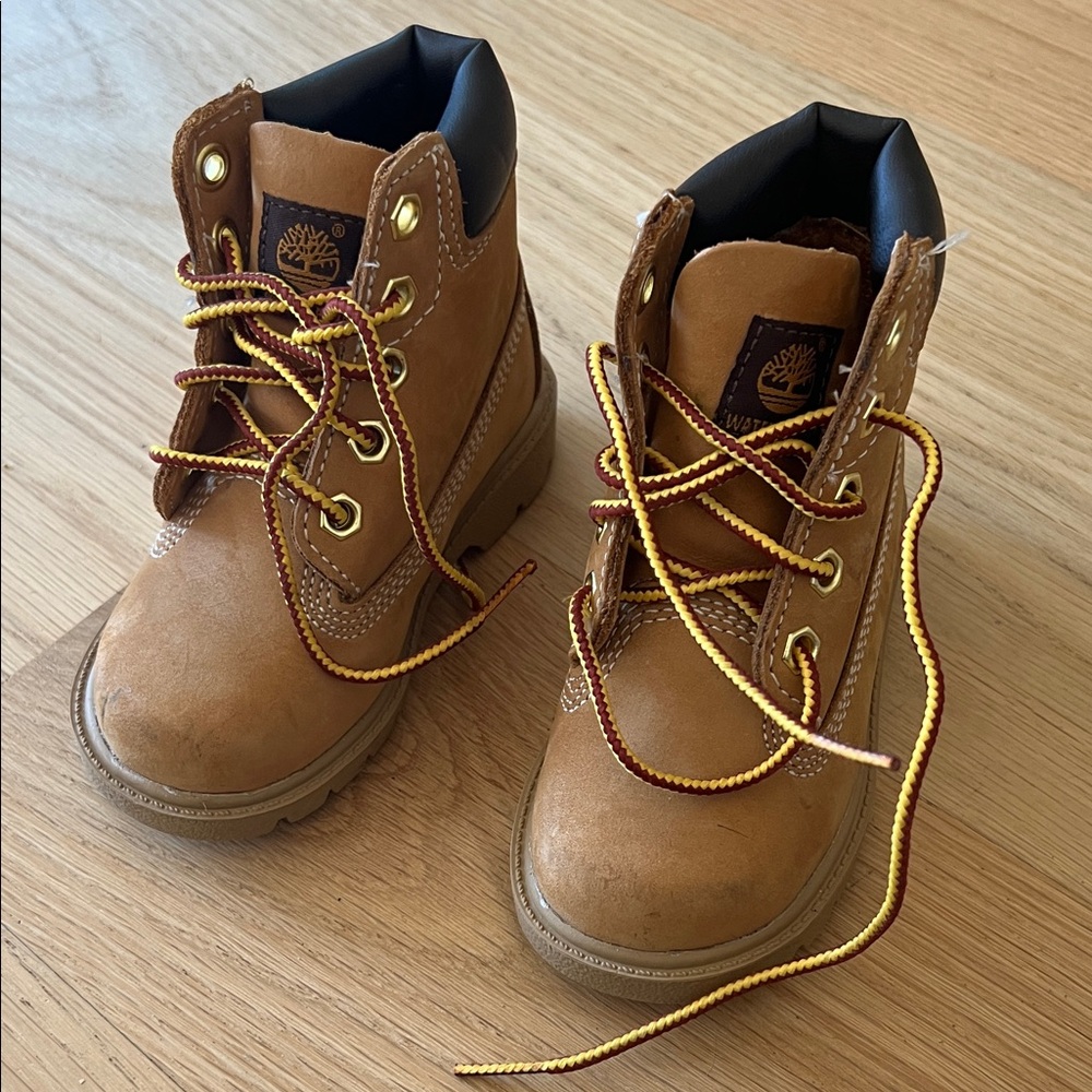 Timberland Baby Brown Lace-Up Boots